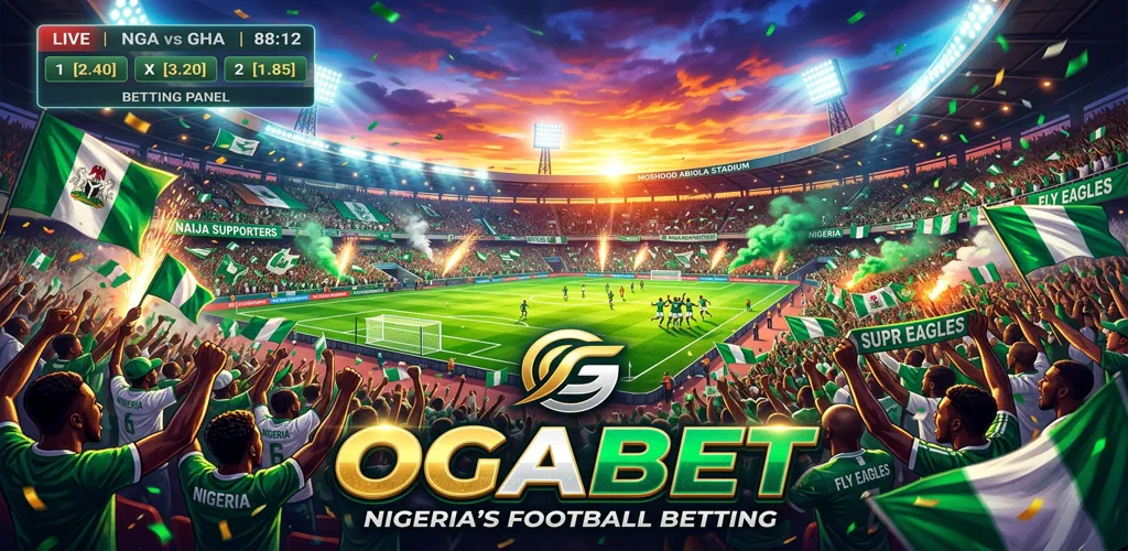 Football stadium atmosphere representing Ogabet Nigeria betting