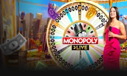 Monopoly Live game show table