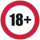 No under 18 gambling symbol